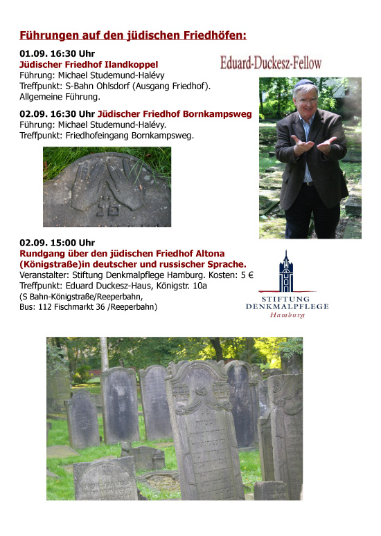 friedhofsführungen europäischer tag der jüdischen kultur